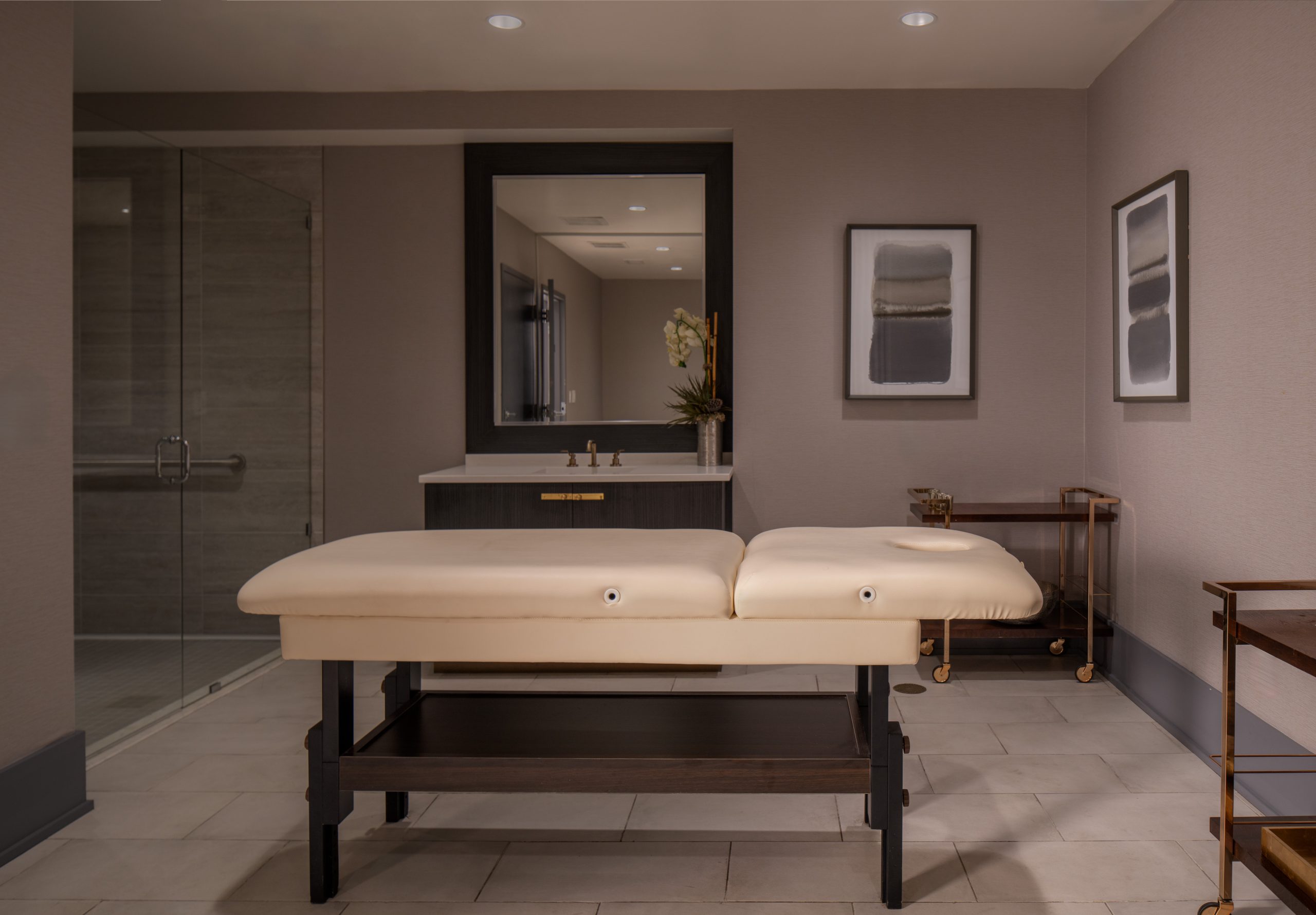 Massage chair in The Hue Midtown luxury apartments in Atlanta, GA